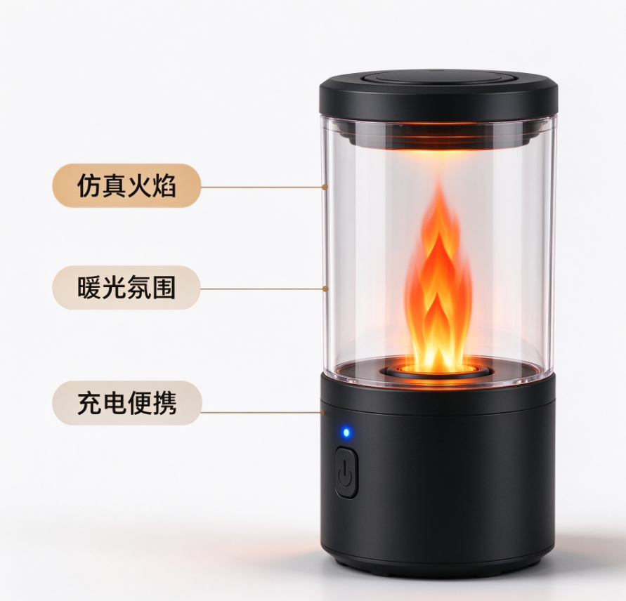 XL8P161单片机主控 仿真火焰灯方案 三模动态光效 定制化灵活适配